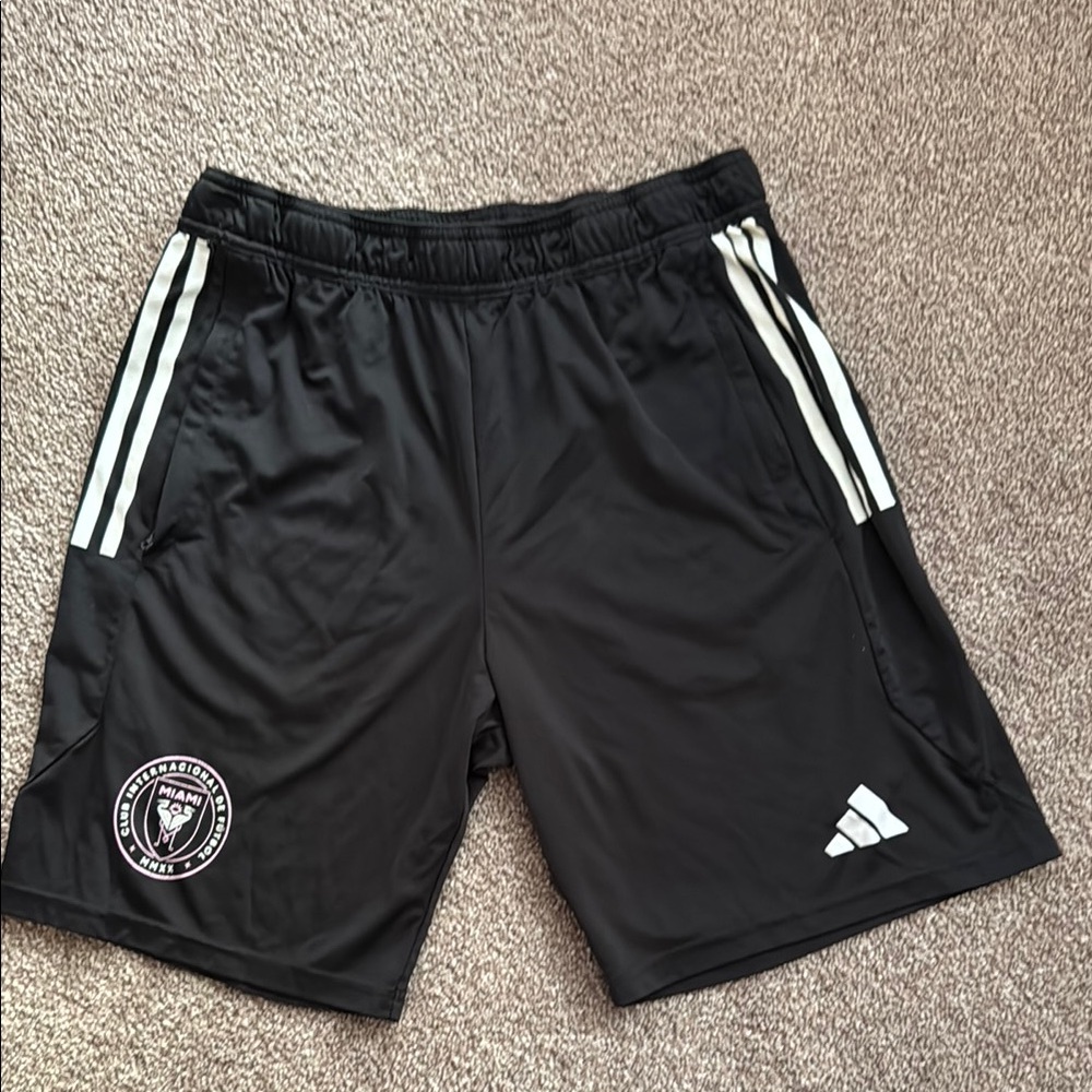 Inter Miami Adidas Black Athletic Shorts